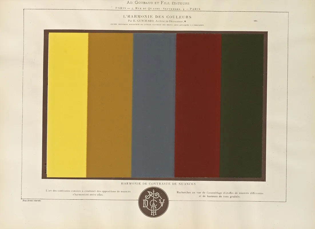 Lharmonie Des Couleurs Pl 099 Wall Art by Édouard Guichard - High-Resolution Digital Print
