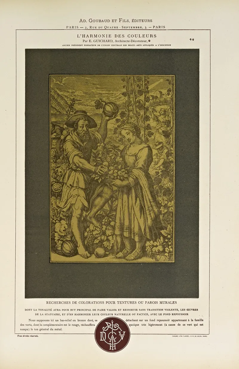 Lharmonie Des Couleurs Pl 116 Wall Art by Édouard Guichard - High-Resolution Digital Print