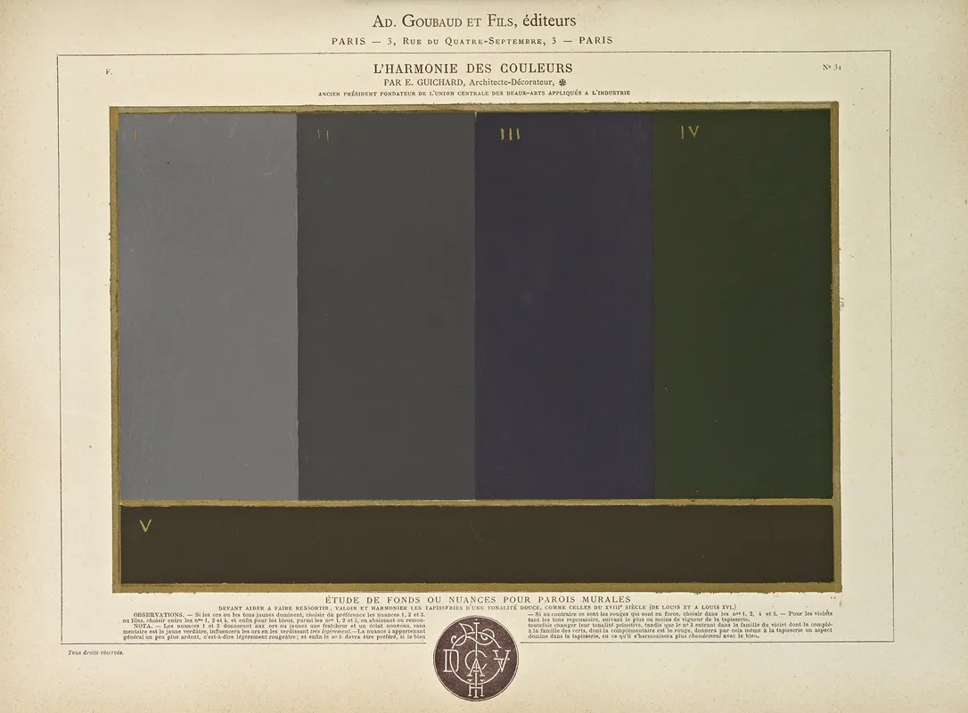 Lharmonie Des Couleurs Pl 118 Wall Art by Édouard Guichard - High-Resolution Digital Print