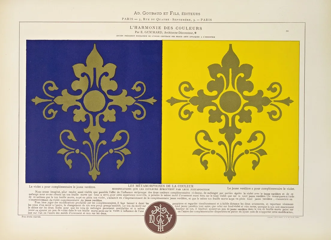 Lharmonie Des Couleurs Pl 122 Wall Art by Édouard Guichard - High-Resolution Digital Print