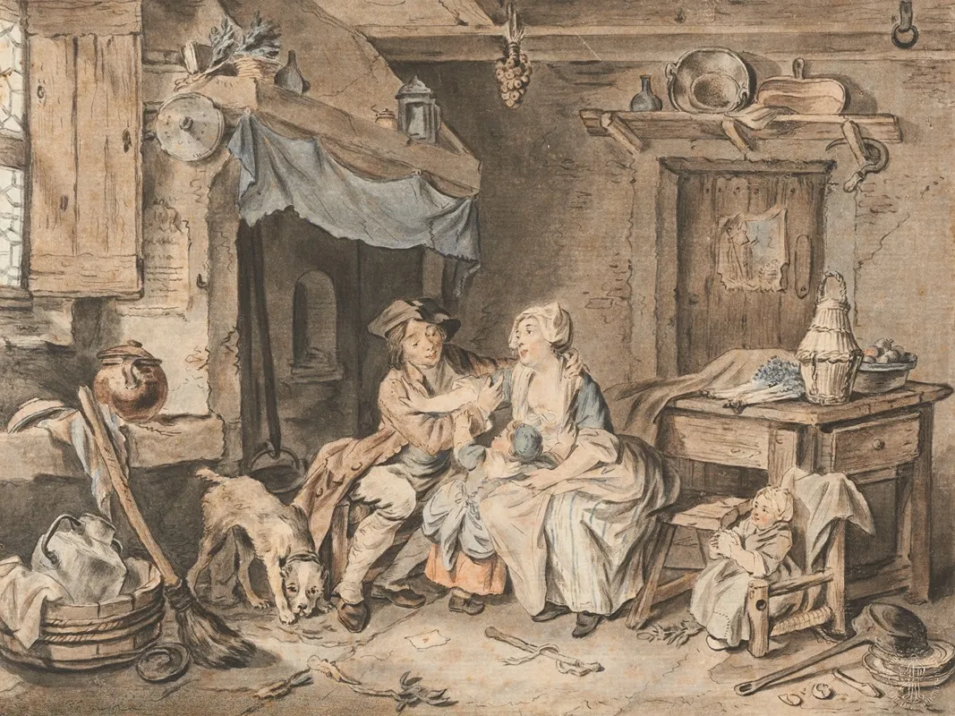Lheureuse Famille Wall Art by Sigmund Freudenberger - High-Resolution Digital Print