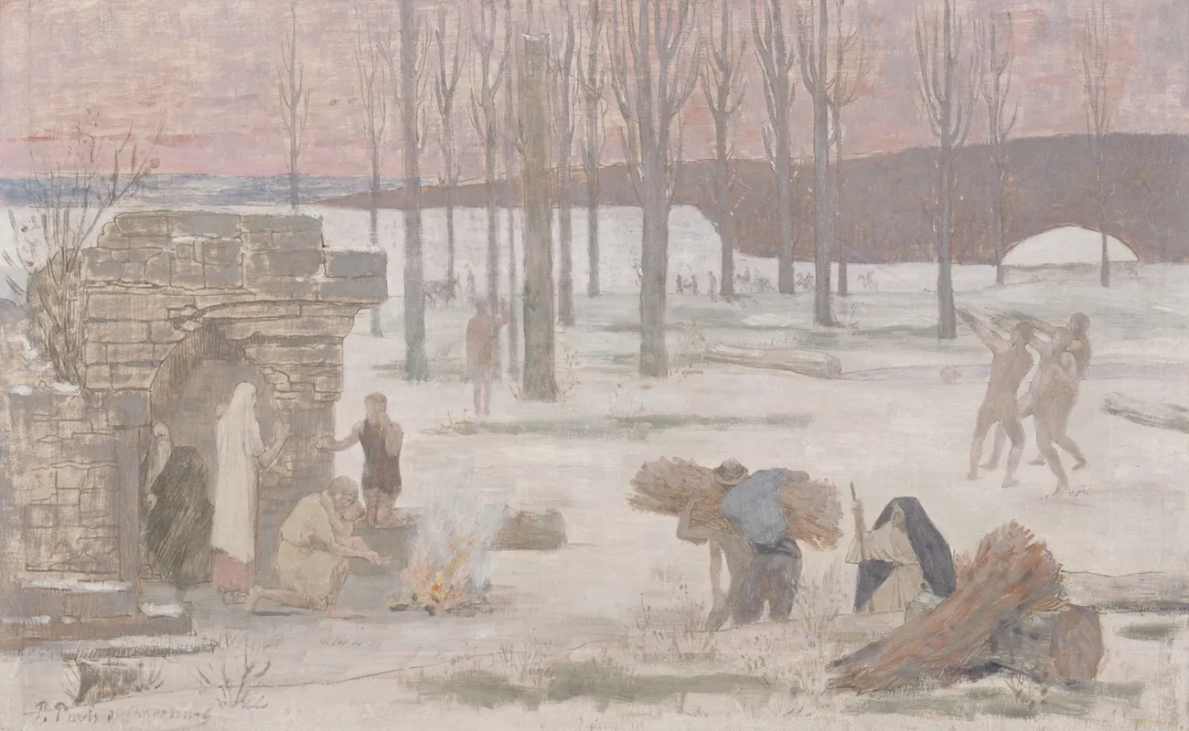 Lhiver Esquisse Pour Lhotel De Ville De Paris