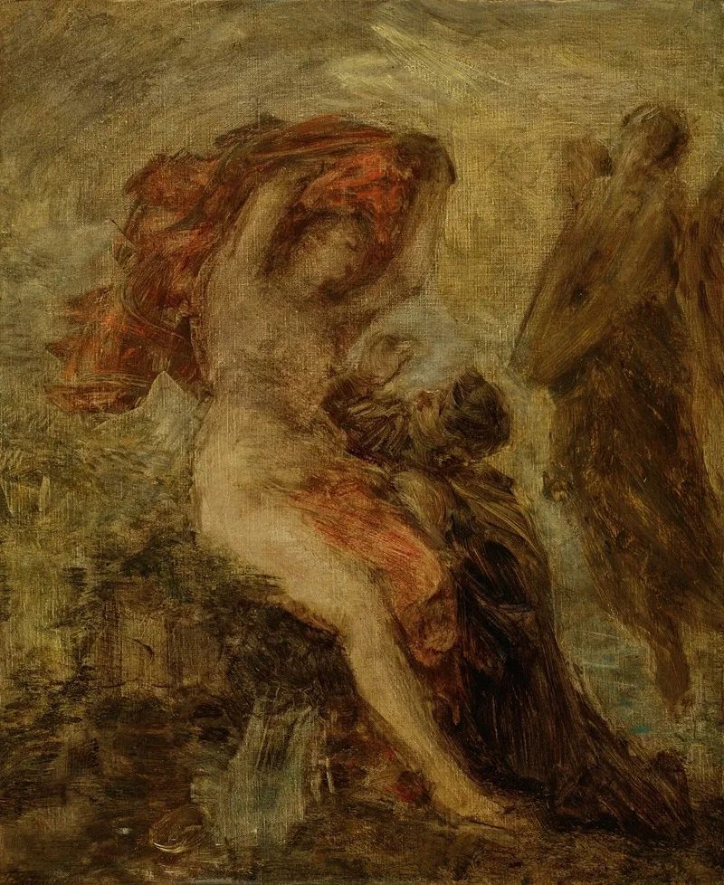 Lhomme Entre Le Vice Et La Vertu Wall Art by Henri Fantin-Latour - High-Resolution Digital Print