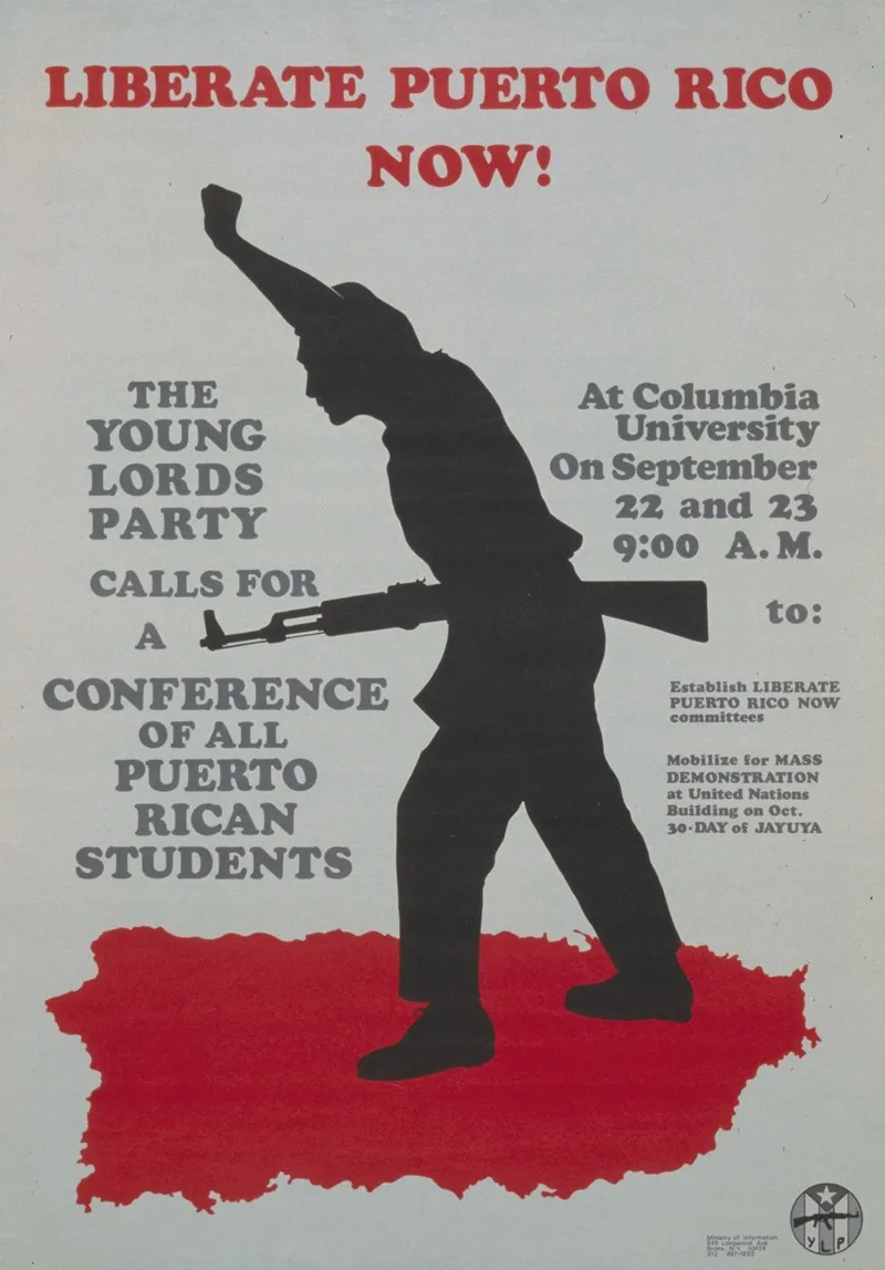 Liberate Puerto Rico Now The Young Lords Party Calls For A Conference Of All Puerto Rican Students At Columbia University Wall Art by Anonymous - High-Resolution Digital Print