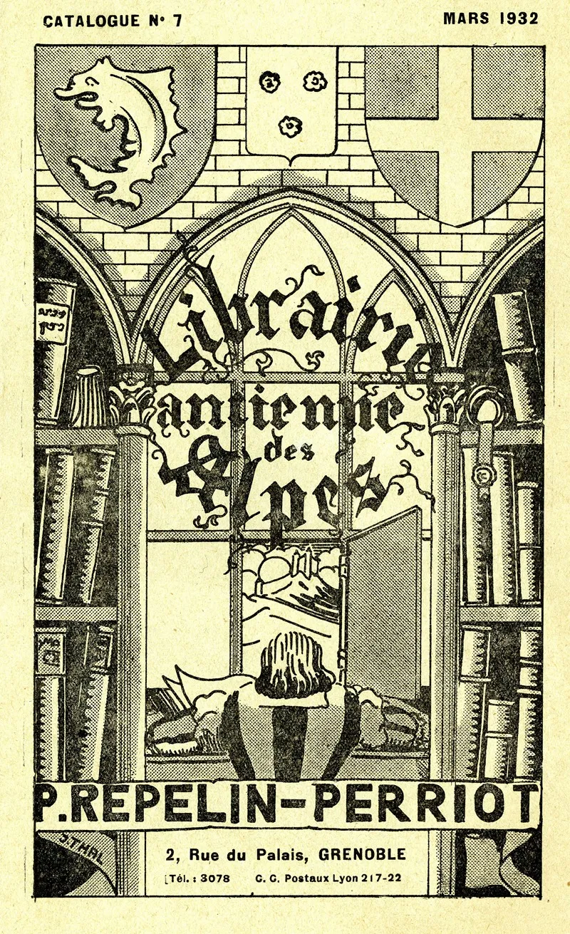 Librairie Ancienne Des Alpes Catalogue No 7 Wall Art by J. Thal - High-Resolution Digital Print