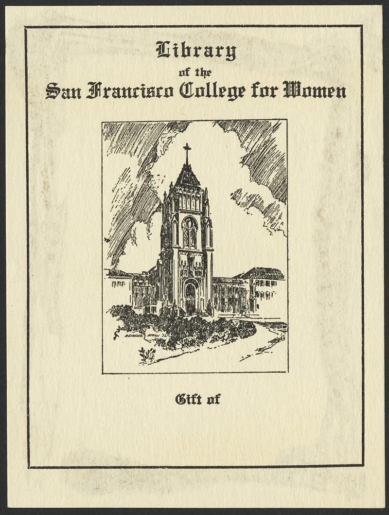 Library Of The San Francisco College For Women
