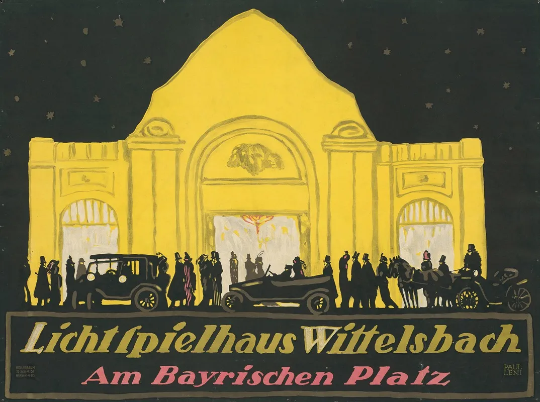 Lichtspielhaus Wittelsbach Am Bayrischen Platz Wall Art by Paul Leni - High-Resolution Digital Print