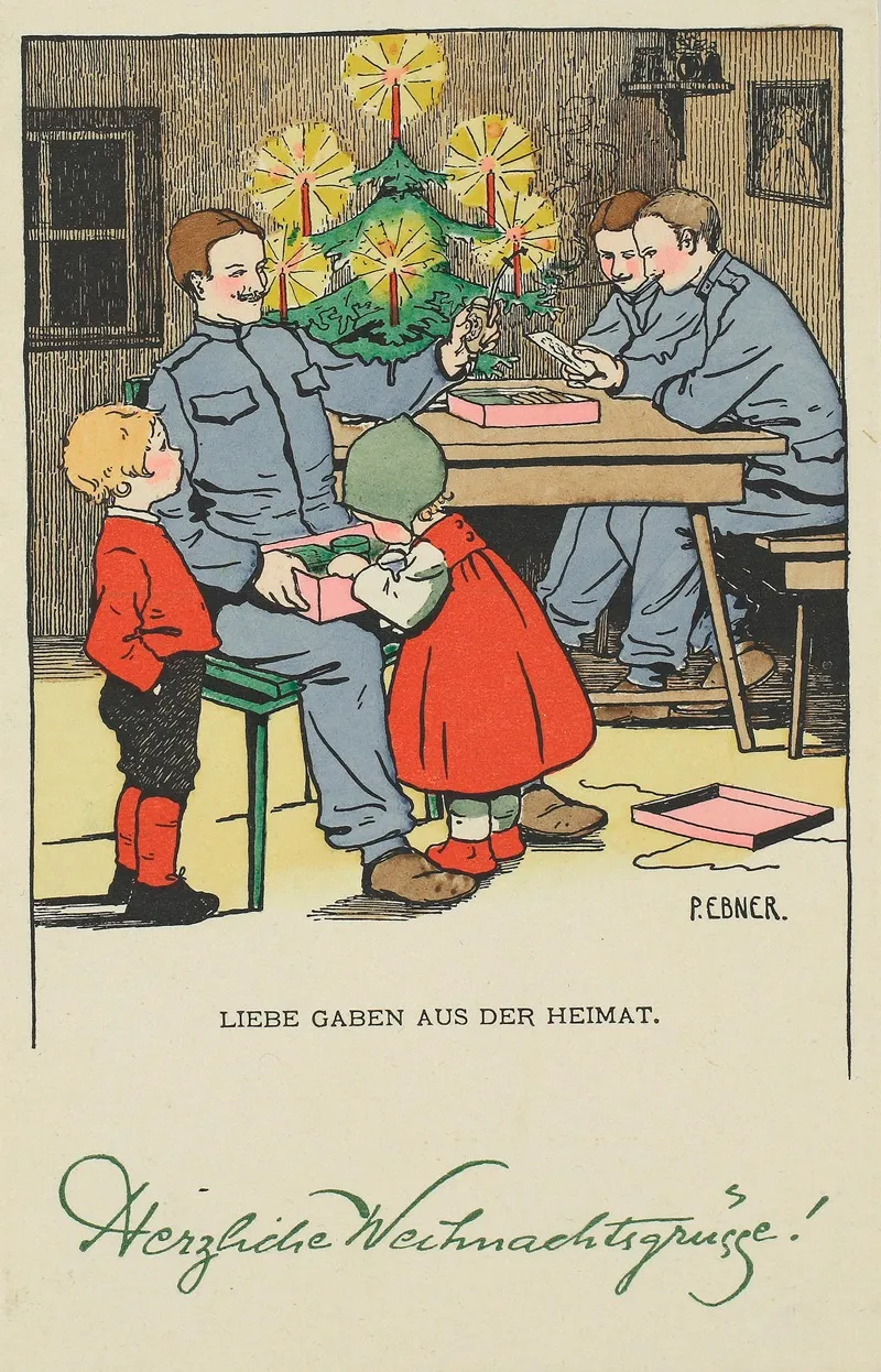 Liebe Gaben Aus Der Heimat Herzliche Weihnachtsgrusse Wall Art by Pauli Ebner - High-Resolution Digital Print