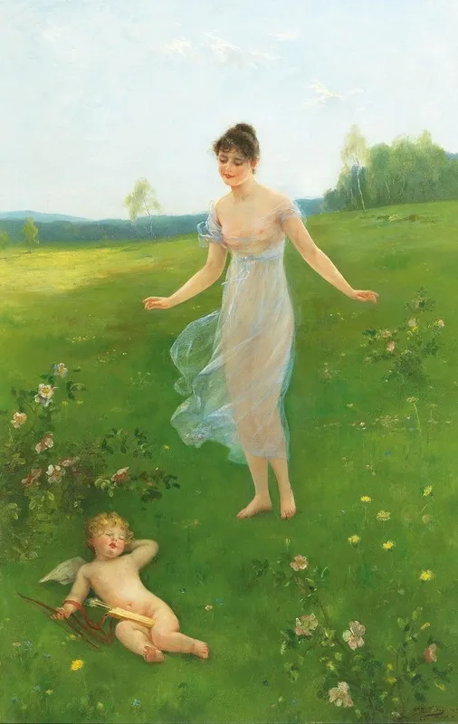 Liebesfruhling Wall Art by Otto Lingner - High-Resolution Digital Print