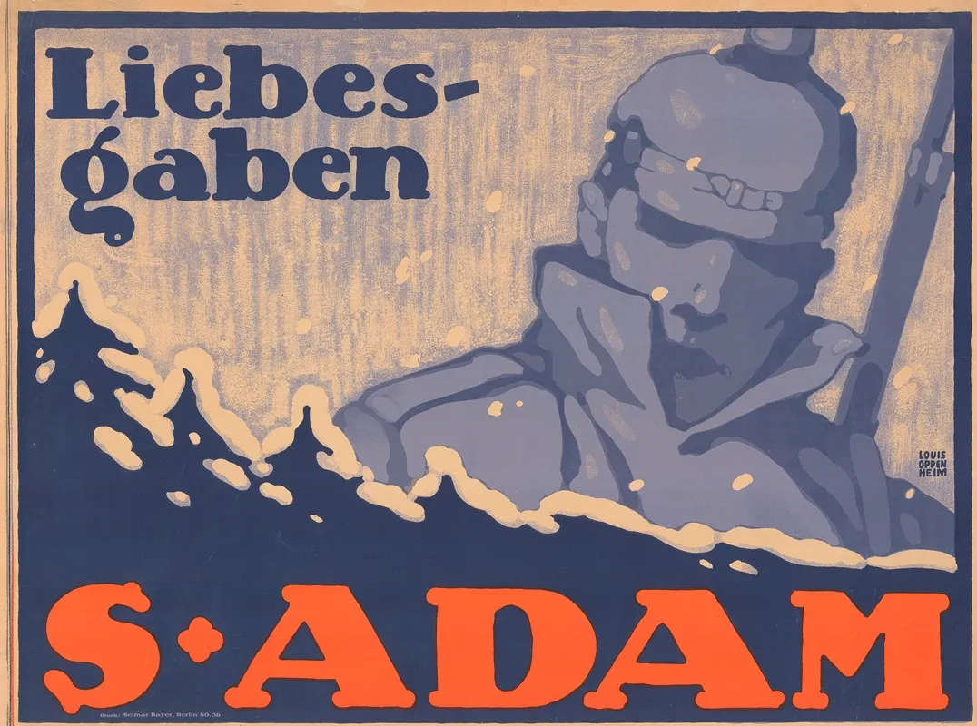 Liebesgaben S Adam Wall Art by Louis Oppenheim - High-Resolution Digital Print