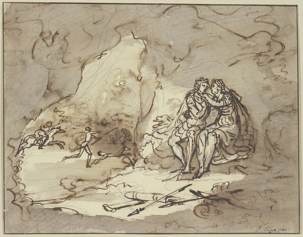 Liebespaar In Einer Hohle Wall Art by Pieter Tanjé - High-Resolution Digital Print