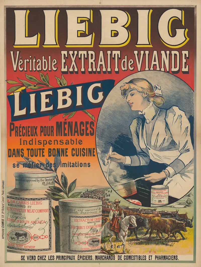 Liebig Veritable Extrait De Viande Wall Art by Imp. Camis - High-Resolution Digital Print