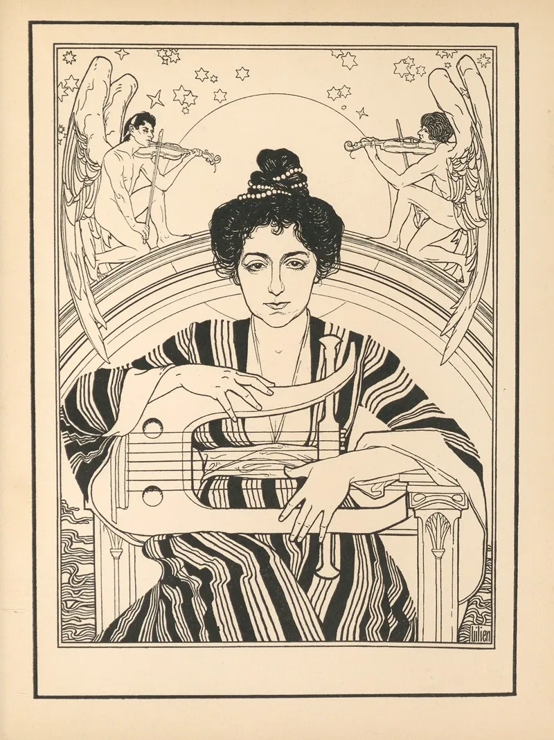 Lieder Des Ghetto Pl 10 Wall Art by Ephraim Moses Lilien - High-Resolution Digital Print