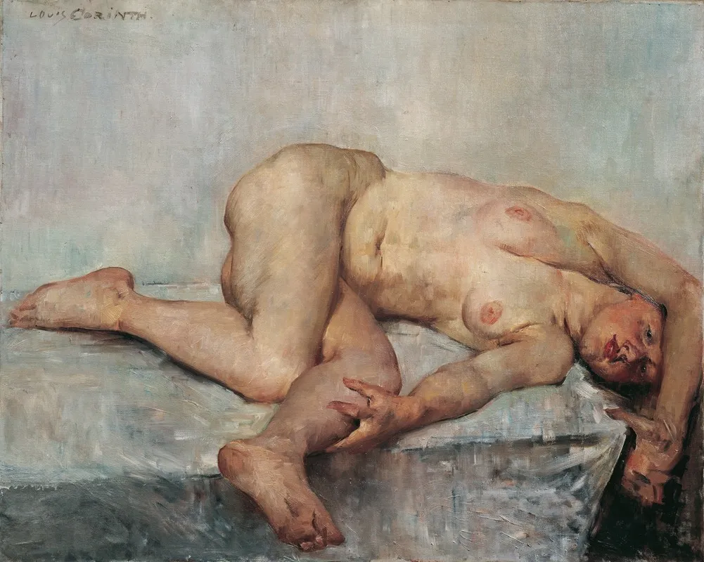 Liegender Weiblicher Akt Wall Art by Lovis Corinth - High-Resolution Digital Print