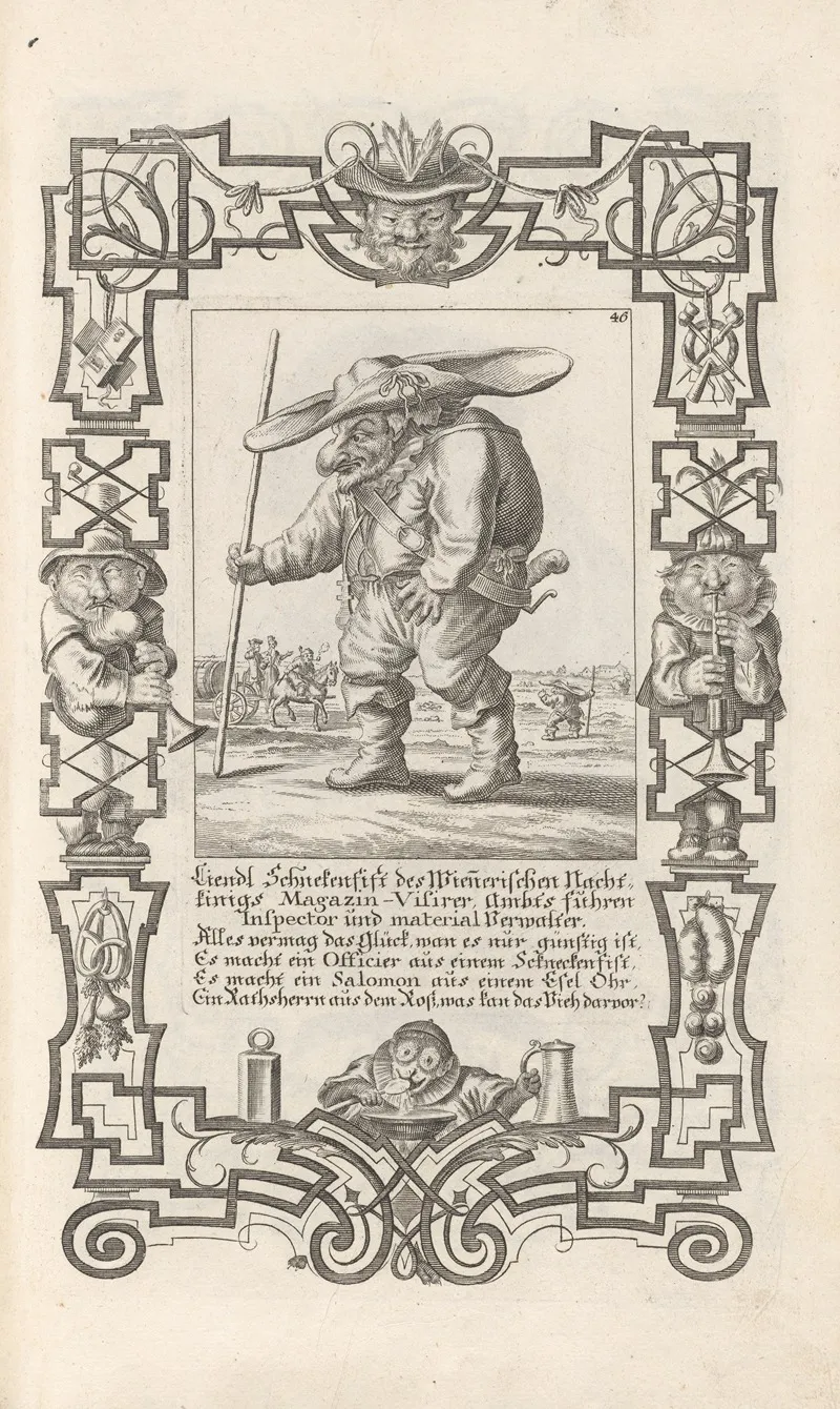 Liendl Schnekenfist Des Ienerischen Nachtkinigs Magazin Visirer Ambts Fuhren Inspector Und Material Verwalter Pl 46 Wall Art by Elias Baeck - High-Resolution Digital Print