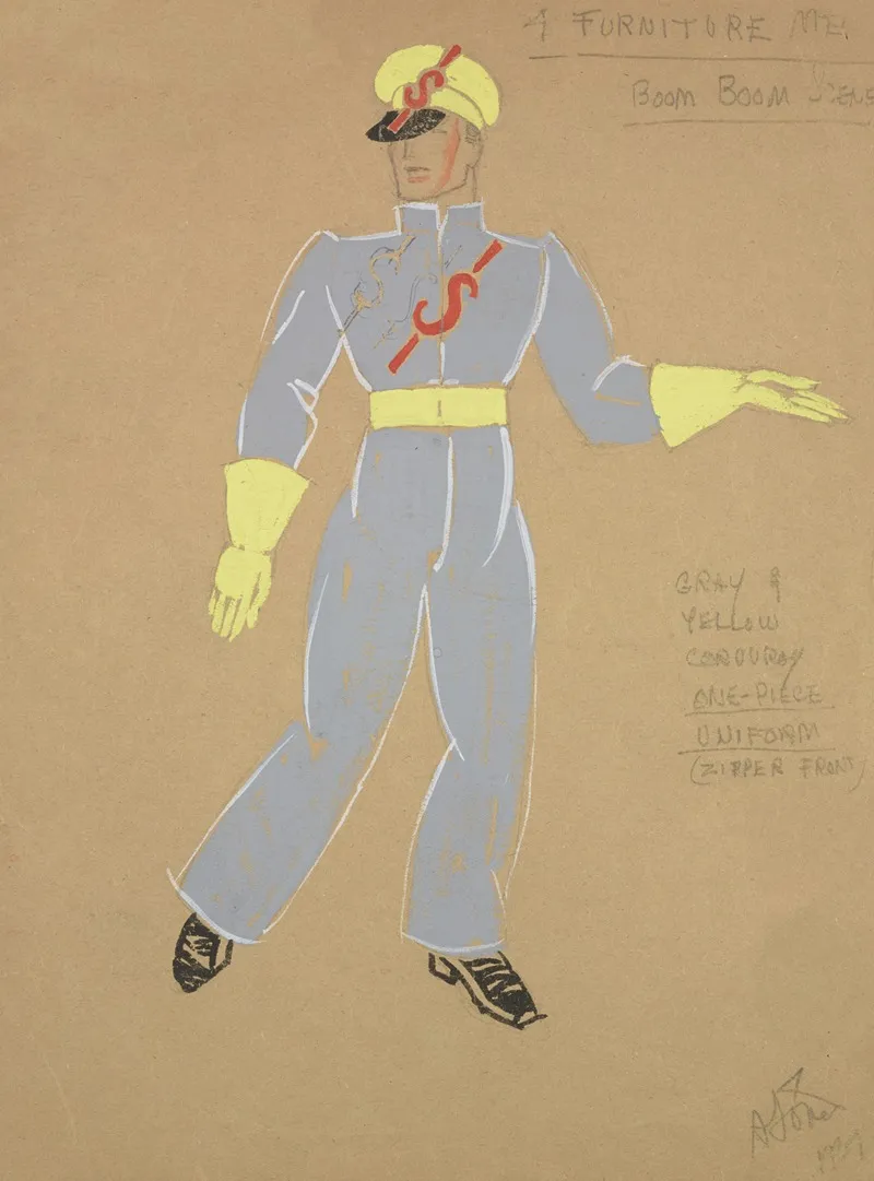 Life And Death Of An American 4 Furniture Men Blue Jumpsuit With S On Chest Wall Art by Alex Jones - High-Resolution Digital Print
