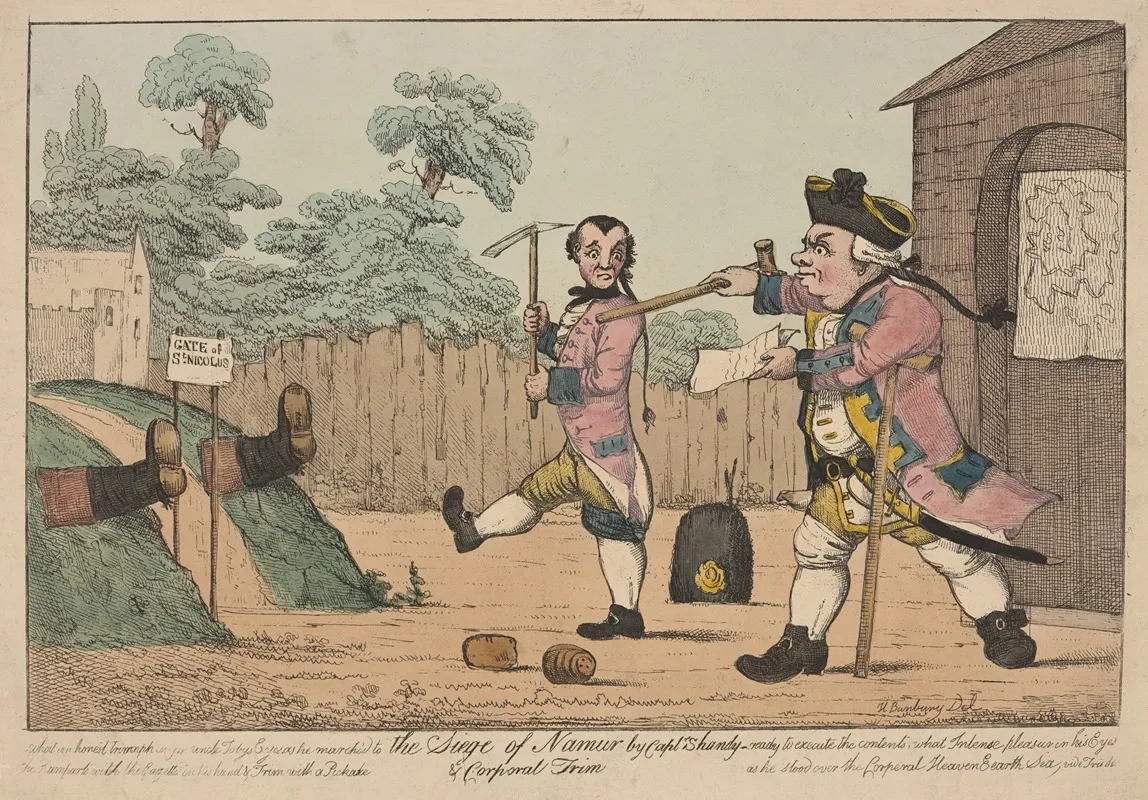 Life And Opinions Of Tristram Shandy Gentleman The Siege Of Namur By Captain Shandy And Corporal Trim