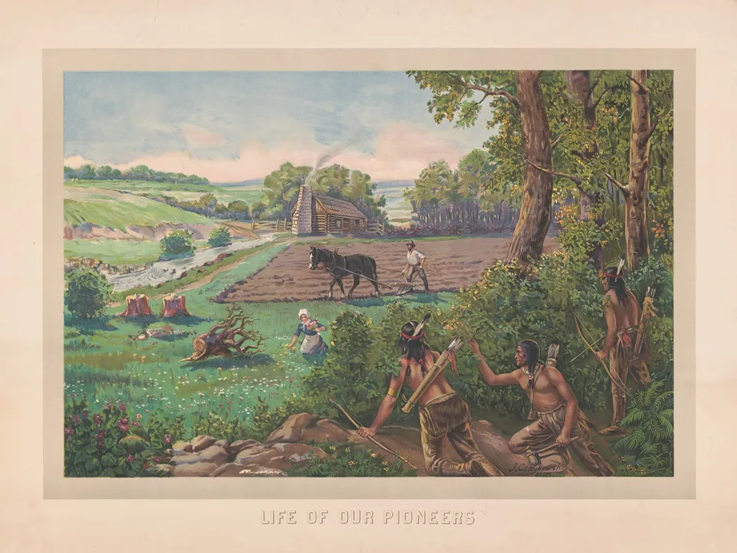 Life Of Our Pioneers Wall Art by A. Czaykowsky - High-Resolution Digital Print
