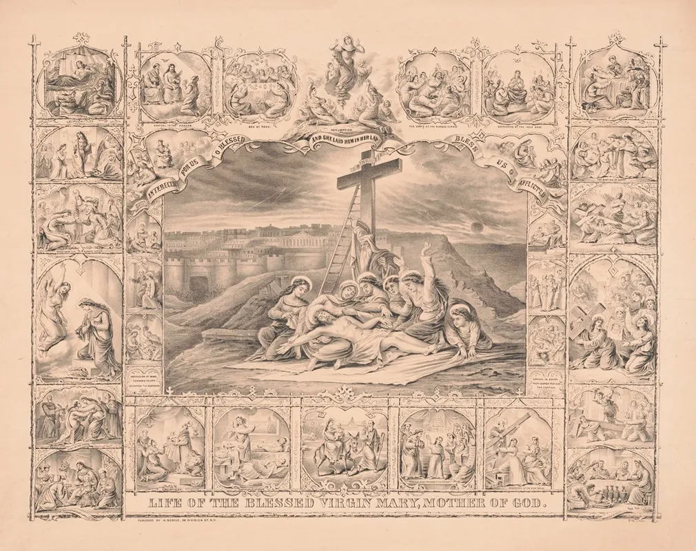 Life Of The Blessed Virgin Mary Mother Of God 2 Wall Art by Henry Jerome Schile - High-Resolution Digital Print