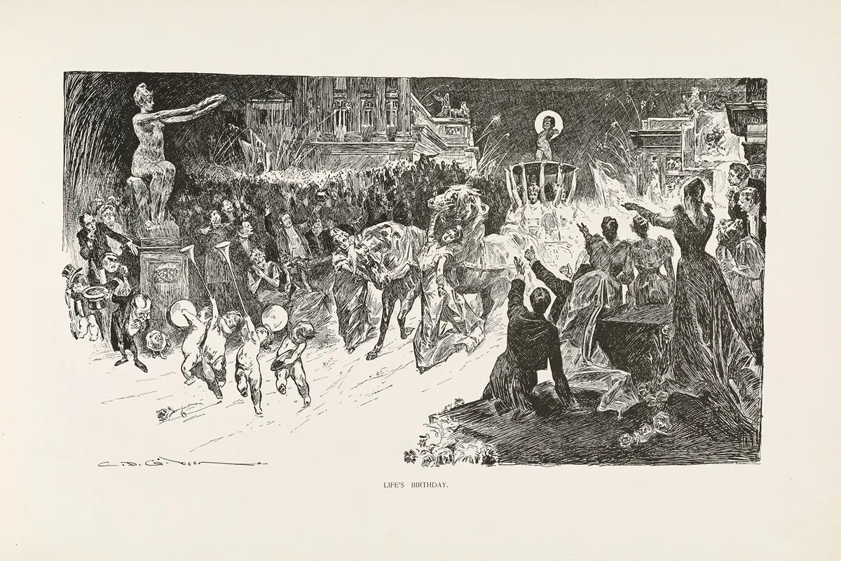Lifes Birthday Wall Art by Charles Dana Gibson - High-Resolution Digital Print