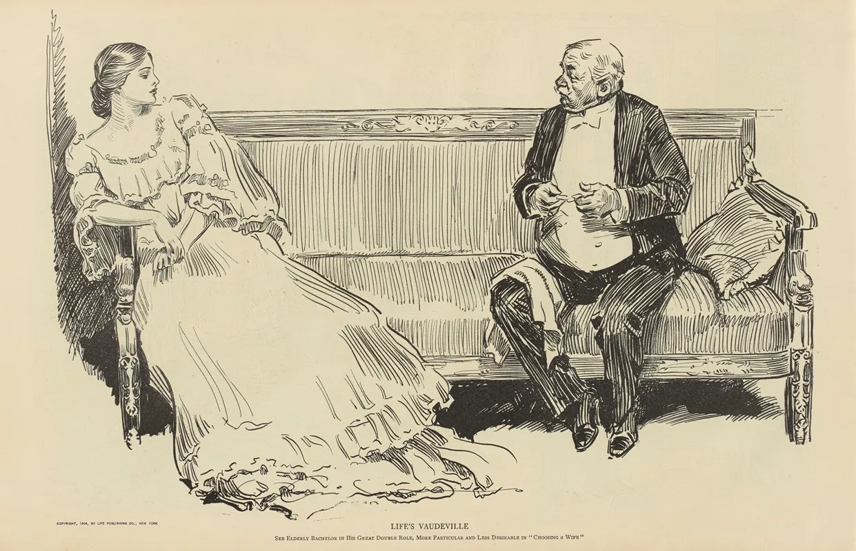 Lifes Vaudeville Wall Art by Charles Dana Gibson - High-Resolution Digital Print