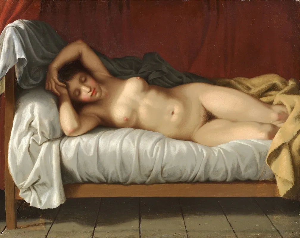 Liggende Model Wall Art by Christoffer Wilhelm Eckersberg - High-Resolution Digital Print