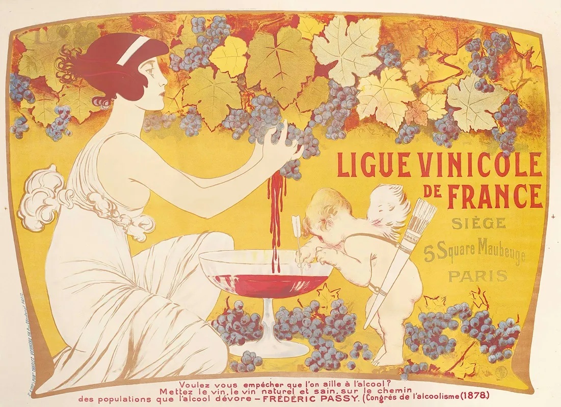 Ligue Vinicole De France Wall Art by Manuel Orazi - High-Resolution Digital Print