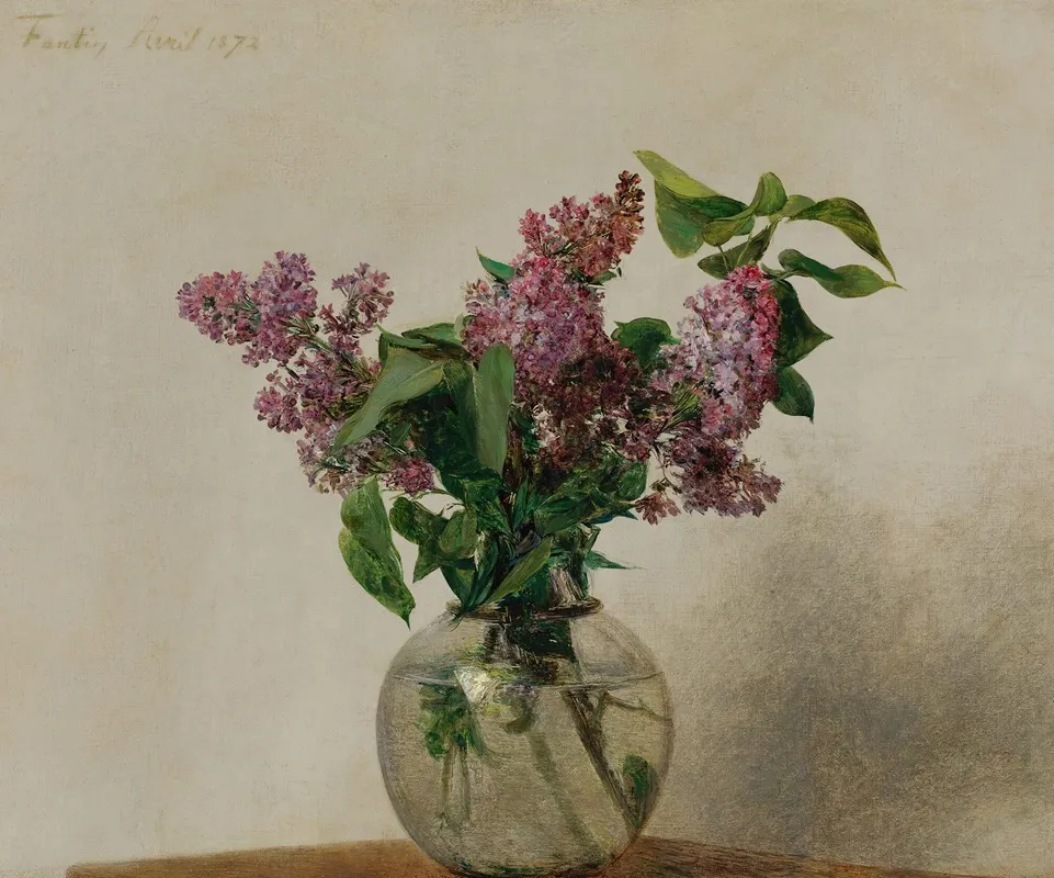 Lilas 4 Wall Art by Henri Fantin-Latour - High-Resolution Digital Print