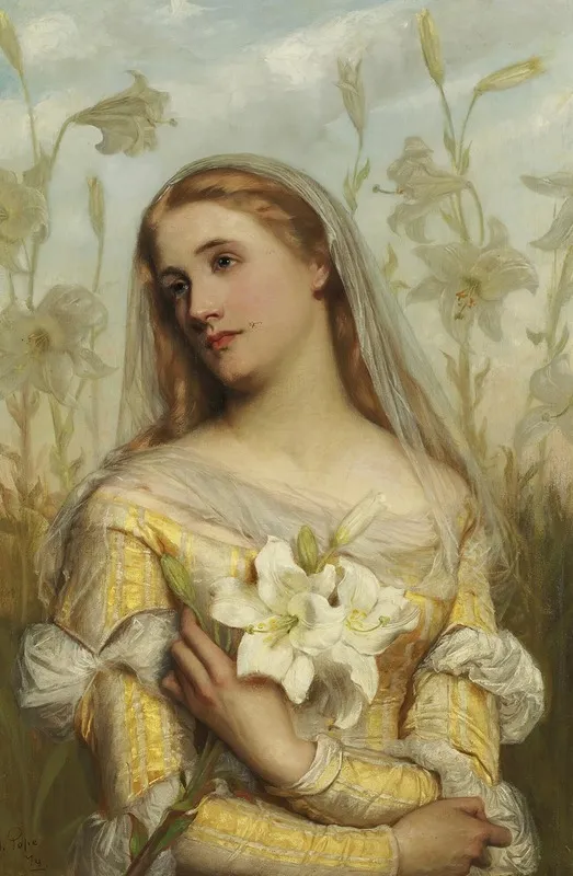 Lilies 2 Wall Art by Gustav Pope - High-Resolution Digital Print