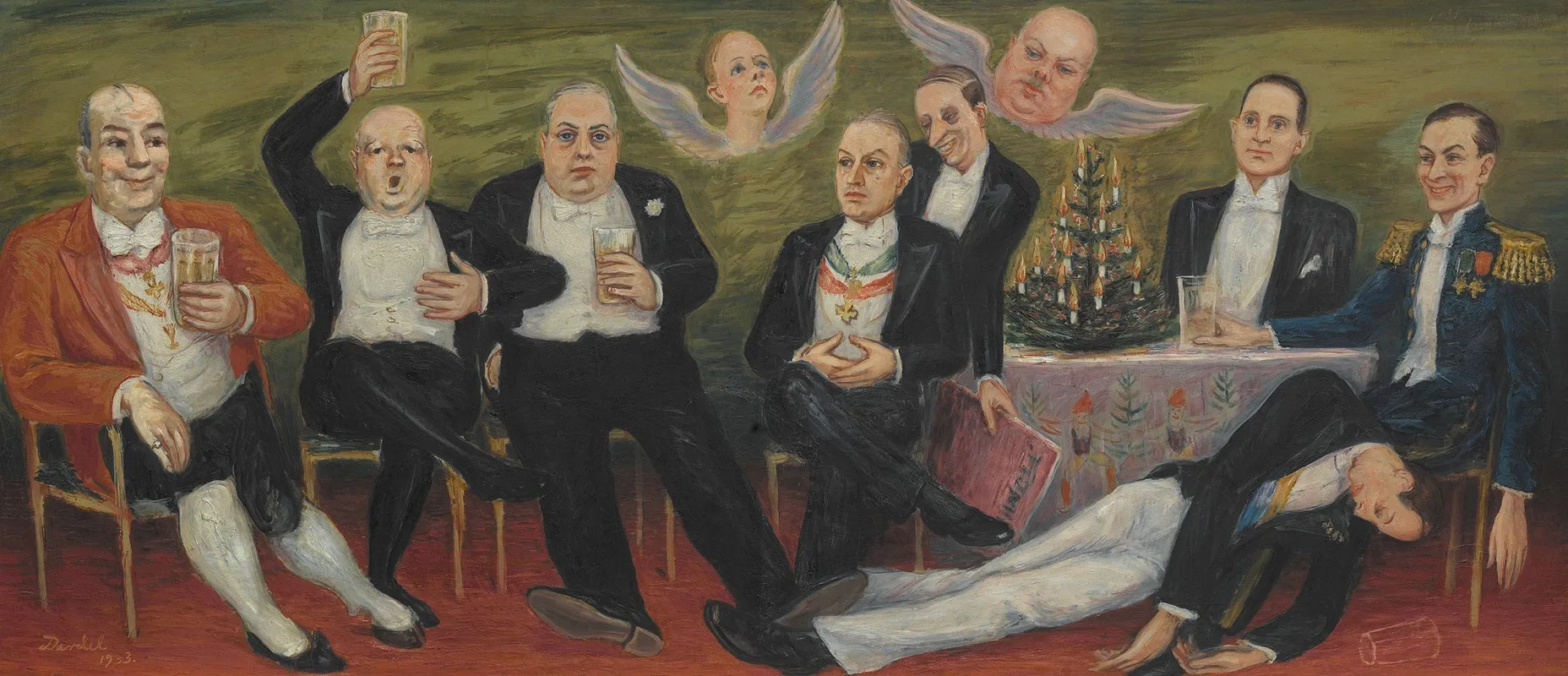 Lilla Julaftonsklubben Wall Art by Nils Dardel - High-Resolution Digital Print
