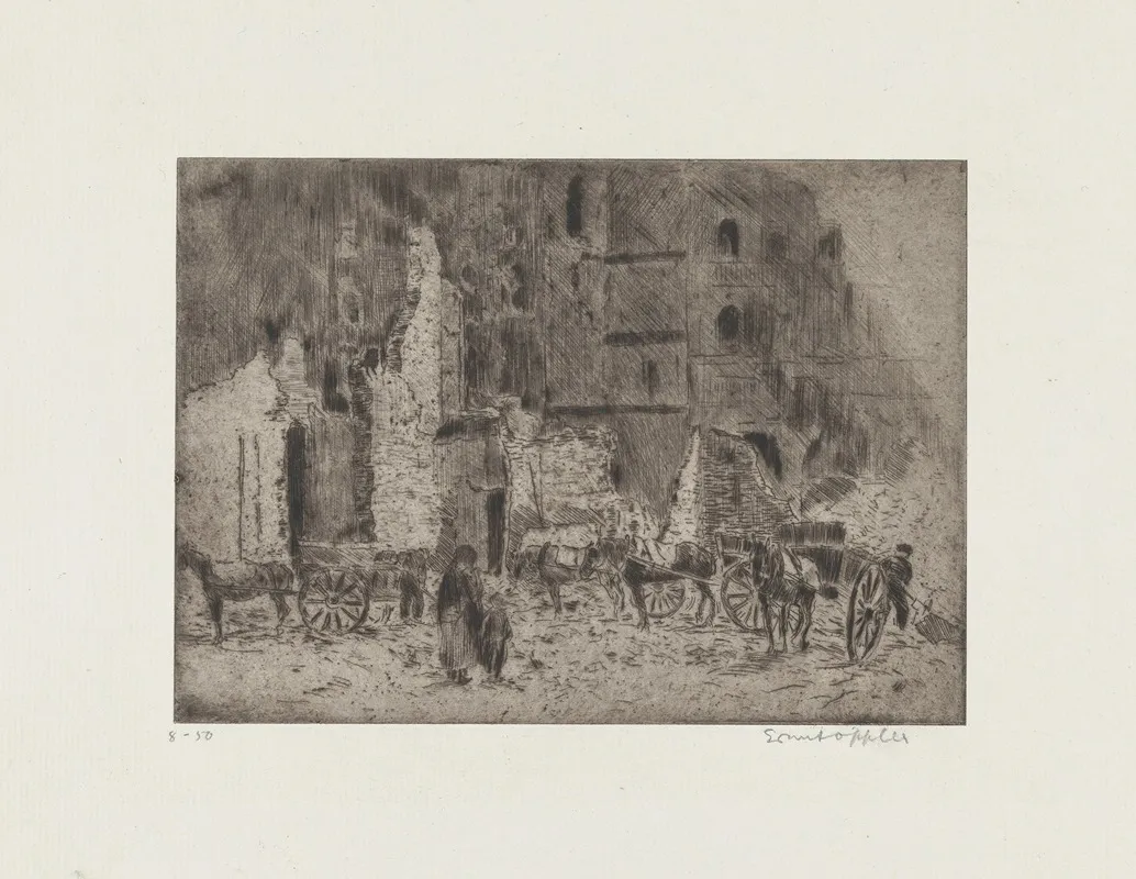 Lille Ruine Wall Art by Ernst Oppler - High-Resolution Digital Print