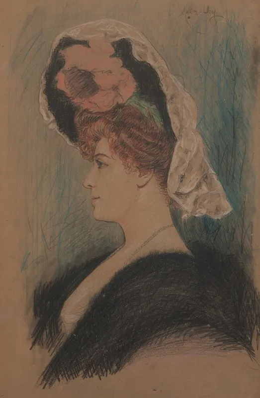 Lillian Russell 2 Wall Art by Adolfo Müller-Ury - High-Resolution Digital Print
