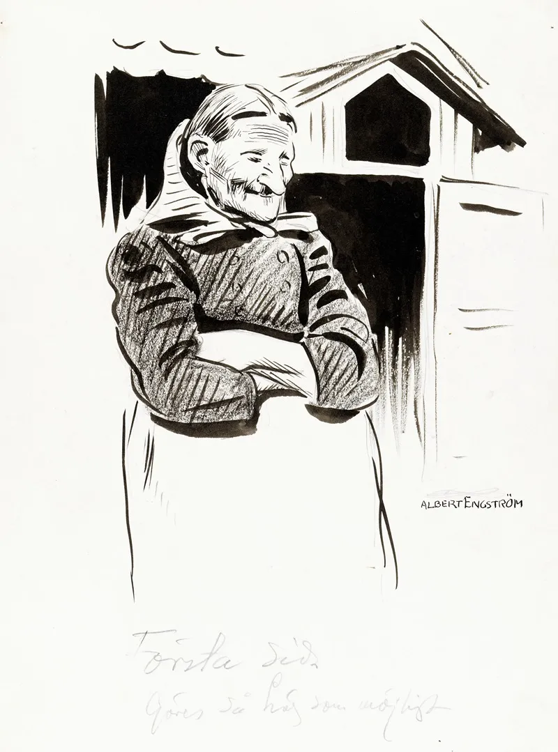 Lillpers Kari Wall Art by Albert Engström - High-Resolution Digital Print