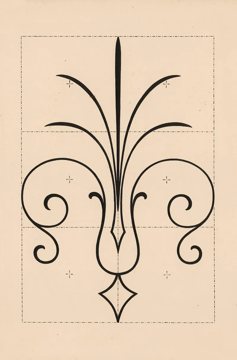 Lily Like Motif Wall Art by Søren Jacob Grønvald - High-Resolution Digital Print