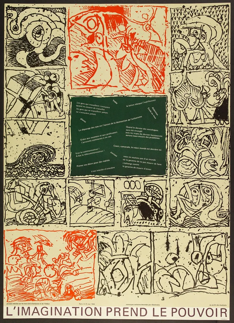 Limagination Prend Le Pouvoir Wall Art by Pierre Alechinsky - High-Resolution Digital Print
