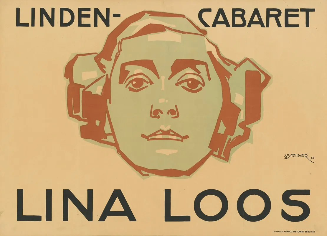 Linden Cabaret Lina Loos Wall Art by Josef Steiner - High-Resolution Digital Print