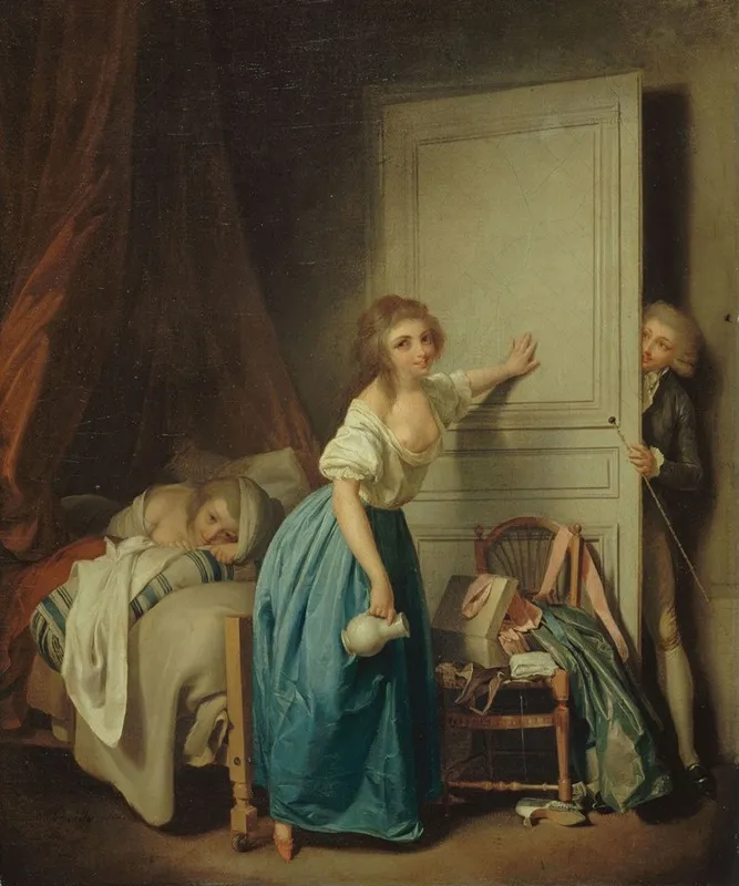 Lindiscret Wall Art by Louis-Léopold Boilly - High-Resolution Digital Print