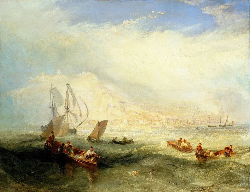 Line Fishing Off Hastings Wall Art by Joseph Mallord William Turner - High-Resolution Digital Print