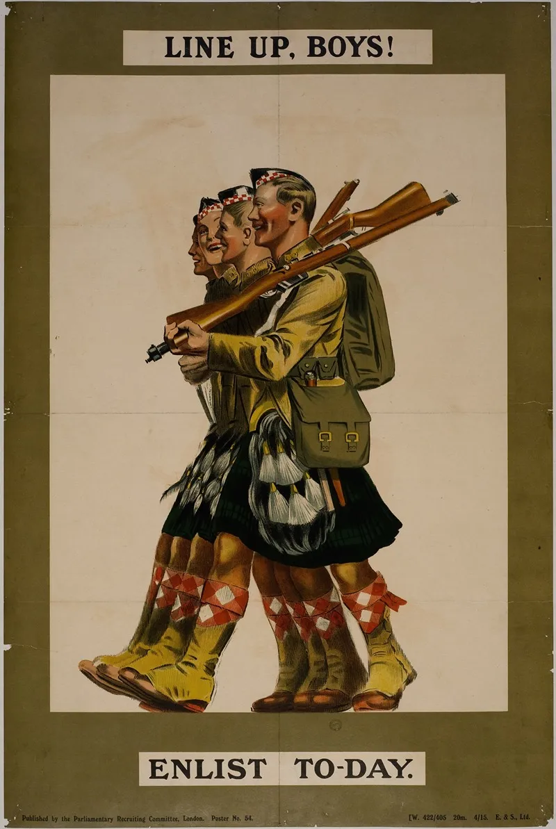 Line Up Boys Wall Art by Anonymous - High-Resolution Digital Print