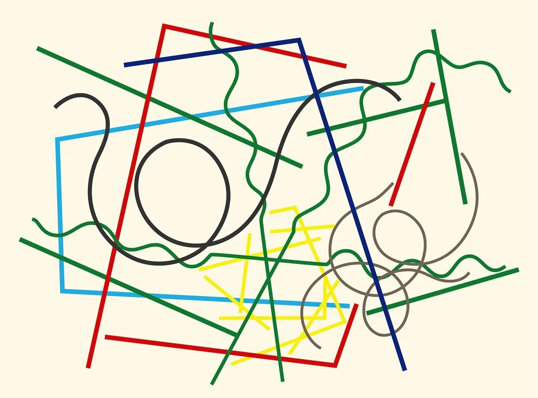 Linien Geometrisch Und Gewellt 3