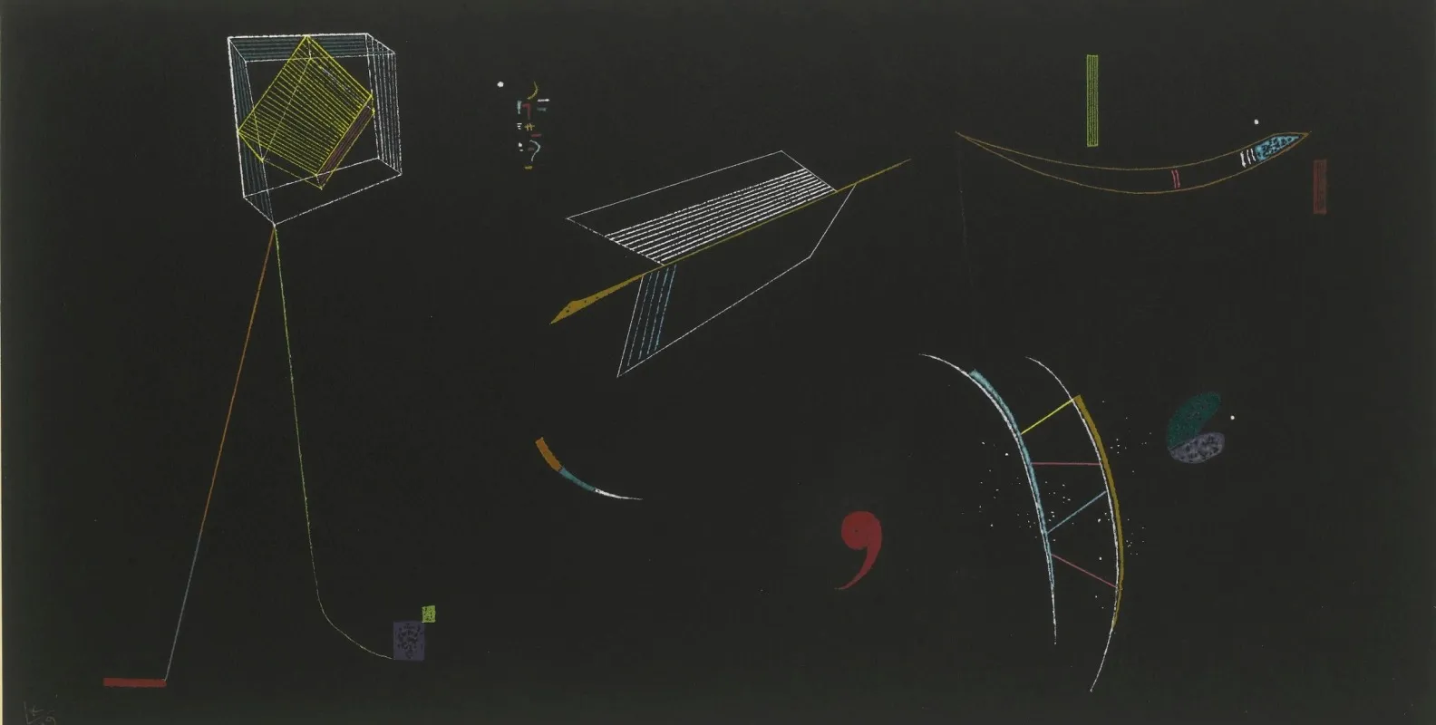 Linien Lines Wall Art by Wassily Kandinsky - High-Resolution Digital Print