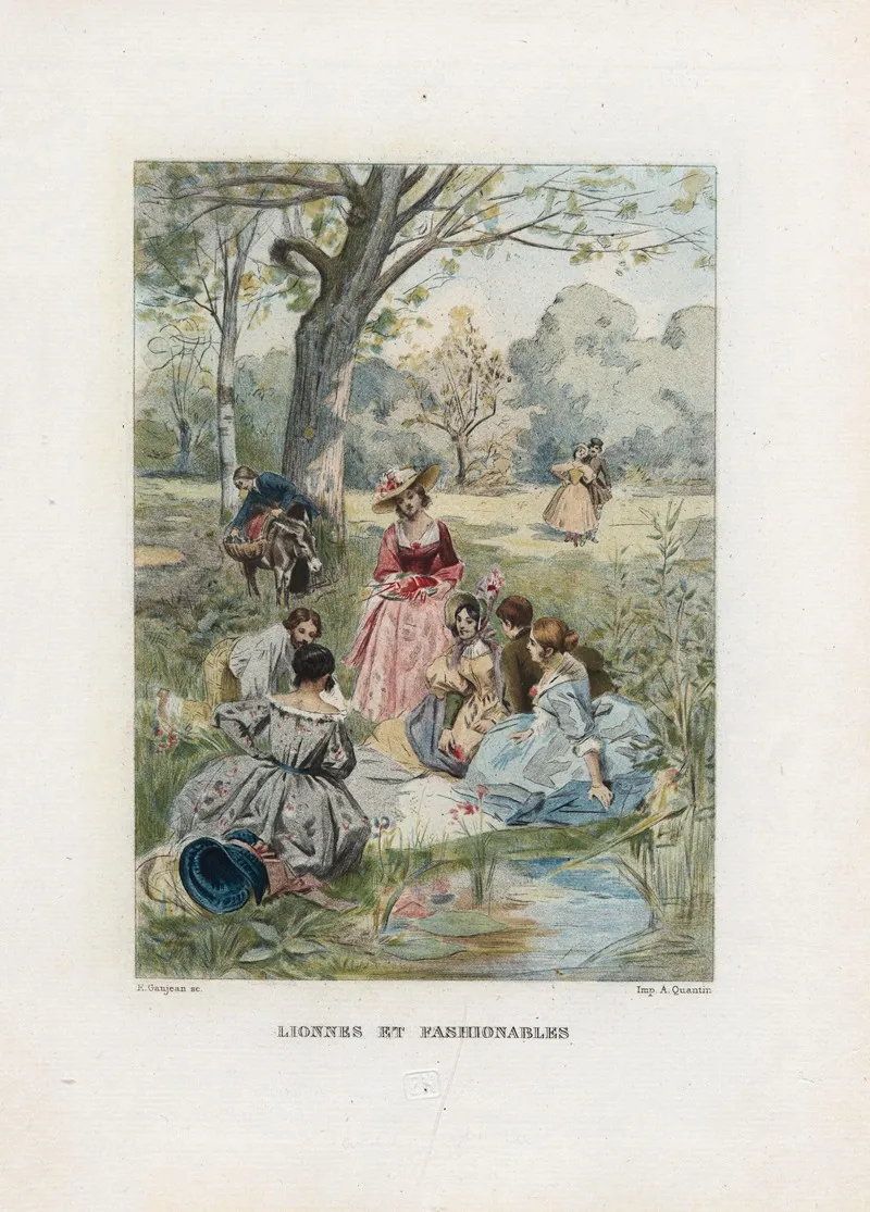 Lionnes Et Fashionables Wall Art by Eugène Gaujean - High-Resolution Digital Print