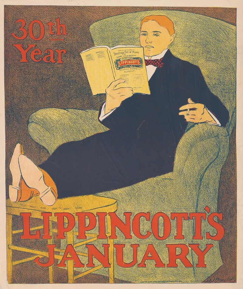 Lippincotts January 30th Year Wall Art by Joseph Gould - High-Resolution Digital Print