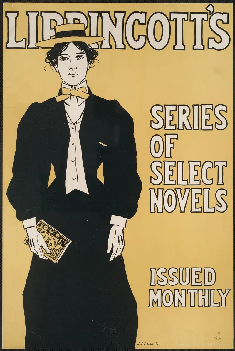 Lippincotts Series Of Select Novels Issued Monthly Wall Art by Joseph Gould - High-Resolution Digital Print