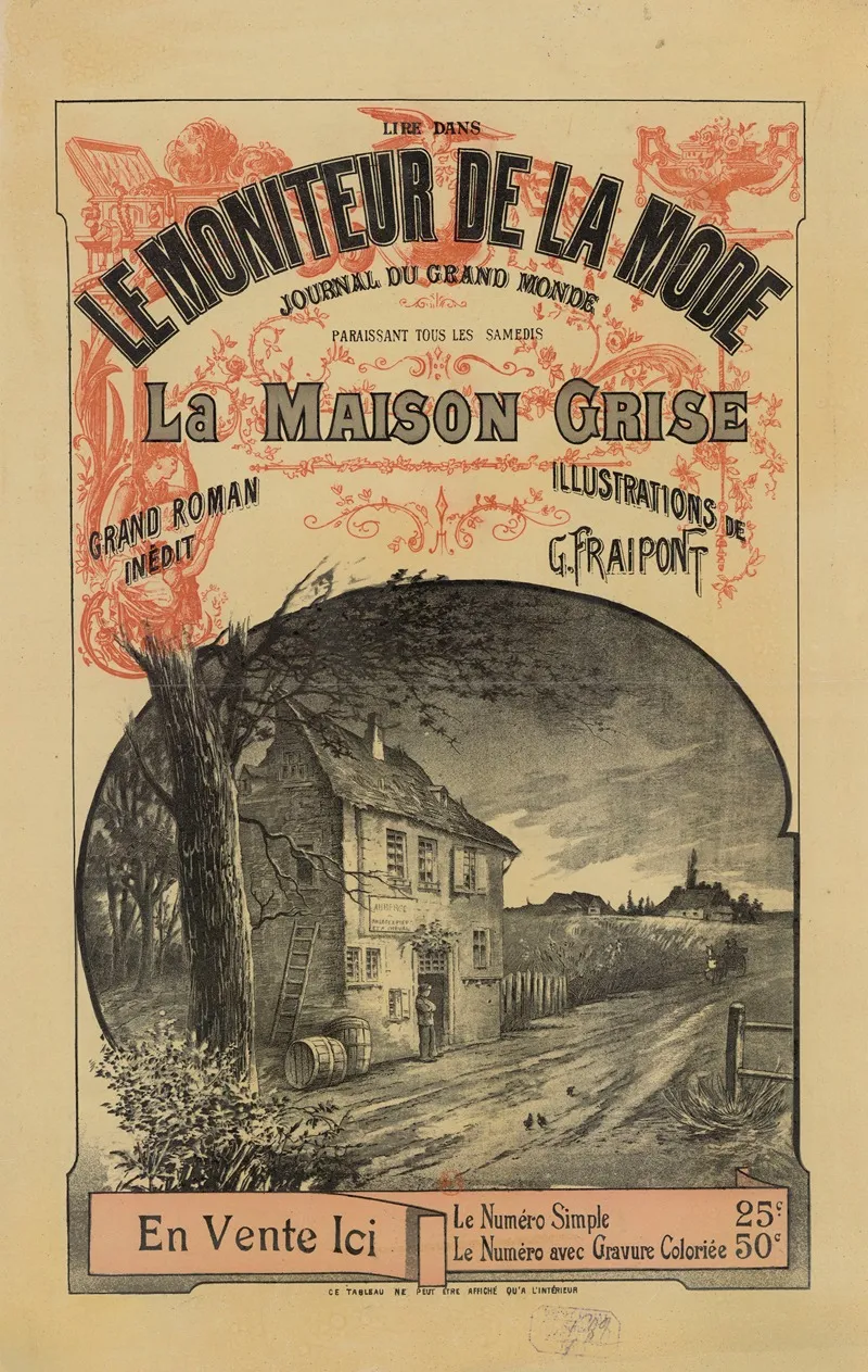 Lire Dans Le Moniteur De La Mode Journal Du Grand Monde La Maison Grise Grand Roman Inedit