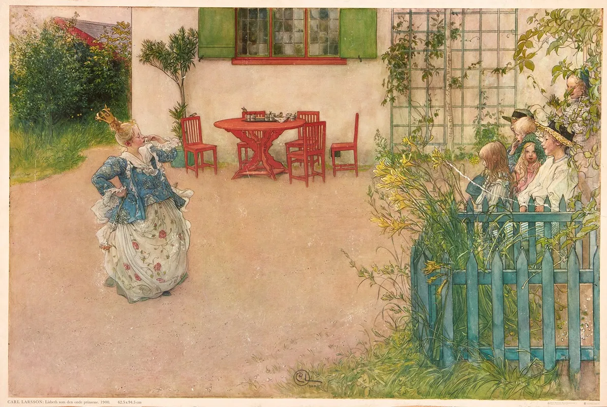 Lisbeth As The Evil Princess Wall Art by Carl Larsson - High-Resolution Digital Print