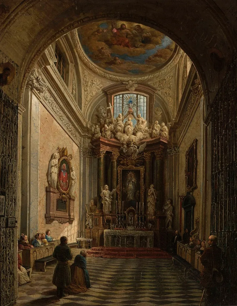 Literary Chapel In St Johns Cathedral In Warsaw Wall Art by Marcin Zaleski - High-Resolution Digital Print
