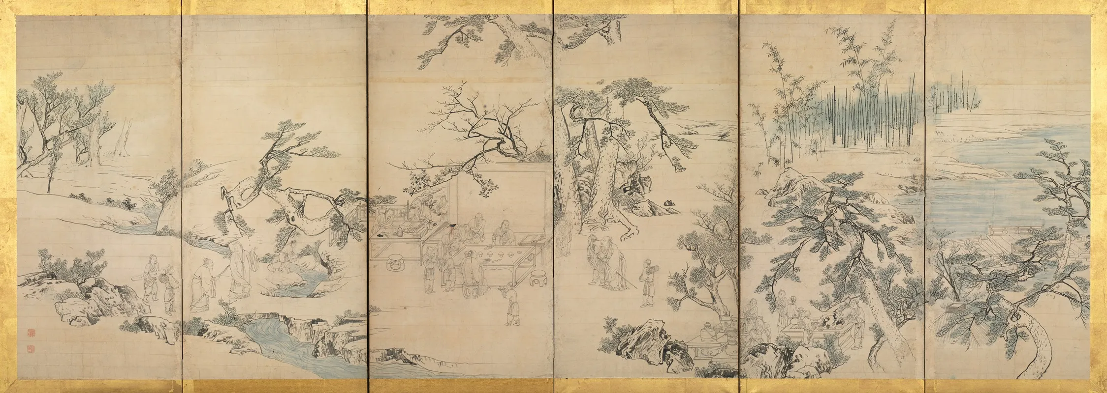 Literary Gathering In The Orchid Pavilion Wall Art by Maruyama Ōkyo - High-Resolution Digital Print