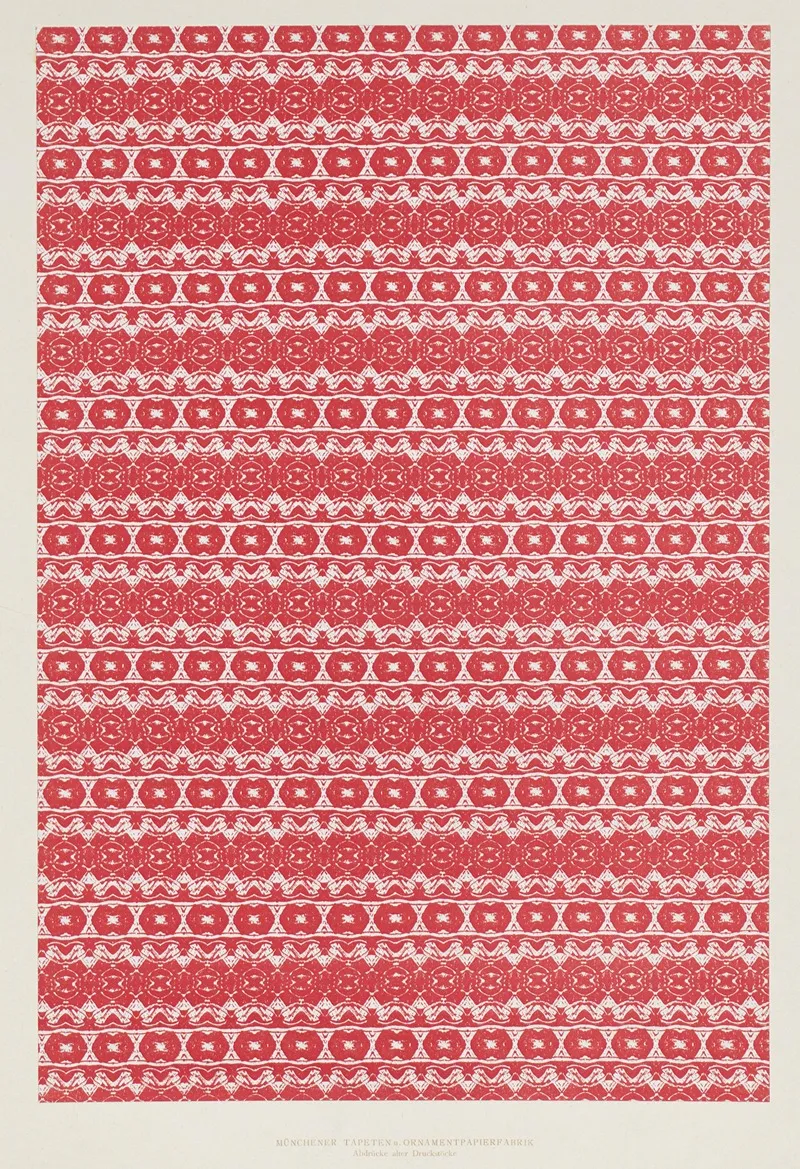 Lithografiertes Papier Abdrucke Alter Druckstocke 11 Wall Art by Münchener Tapeten- und Ornamentenfabrik - High-Resolution Digital Print