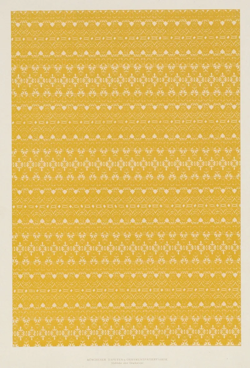 Lithografiertes Papier Abdrucke Alter Druckstocke 15 Wall Art by Münchener Tapeten- und Ornamentenfabrik - High-Resolution Digital Print